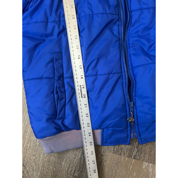 Women's Ocean Pacific Blue Gray Puffer Vest XL - Picture 8 of 10